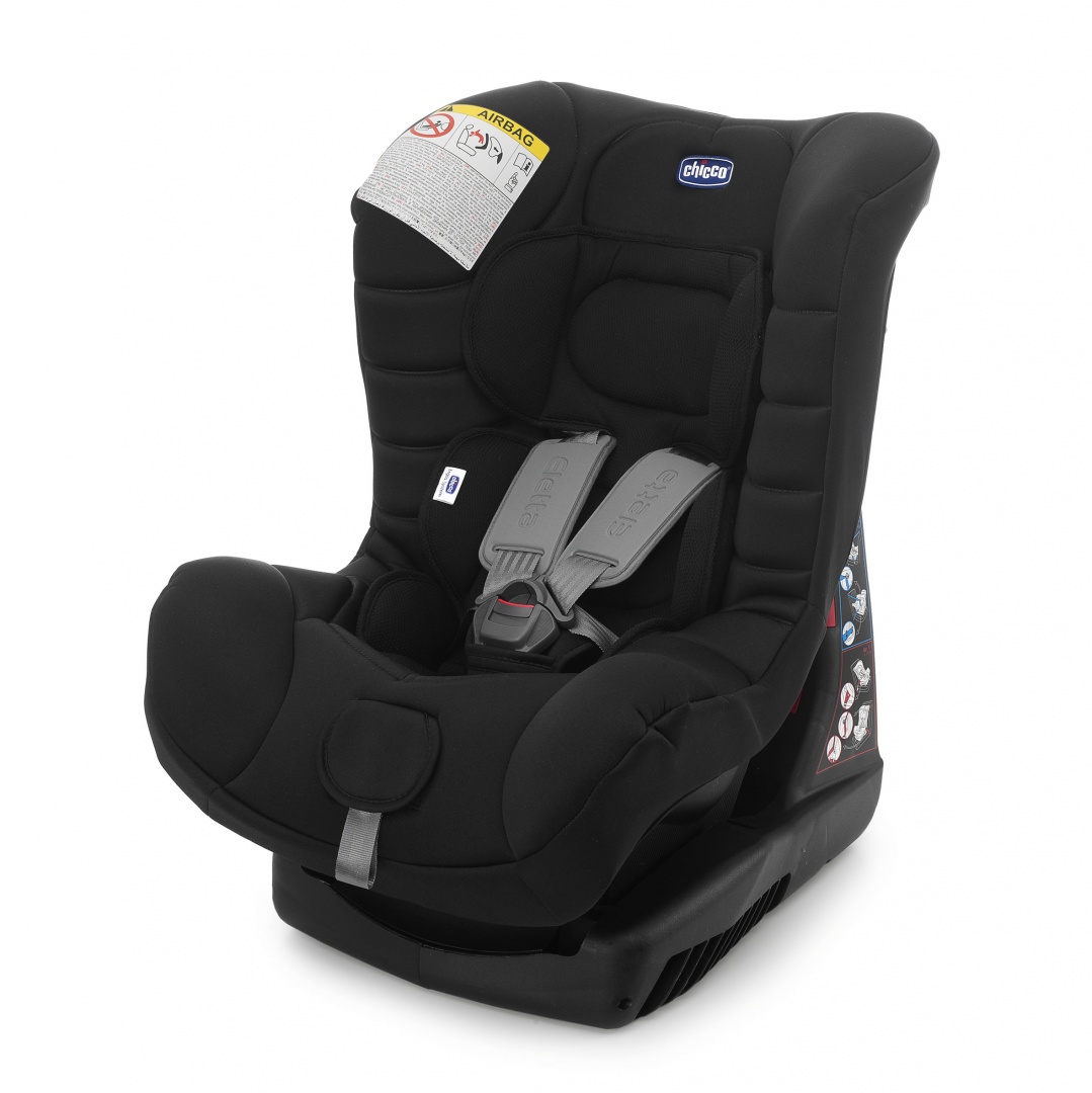 Автокресло Chicco Eletta Comfort Black 0+/1 для детей 0-18 кг. Купить  детское автомобильное кресло в Москве. Цена и отзывы