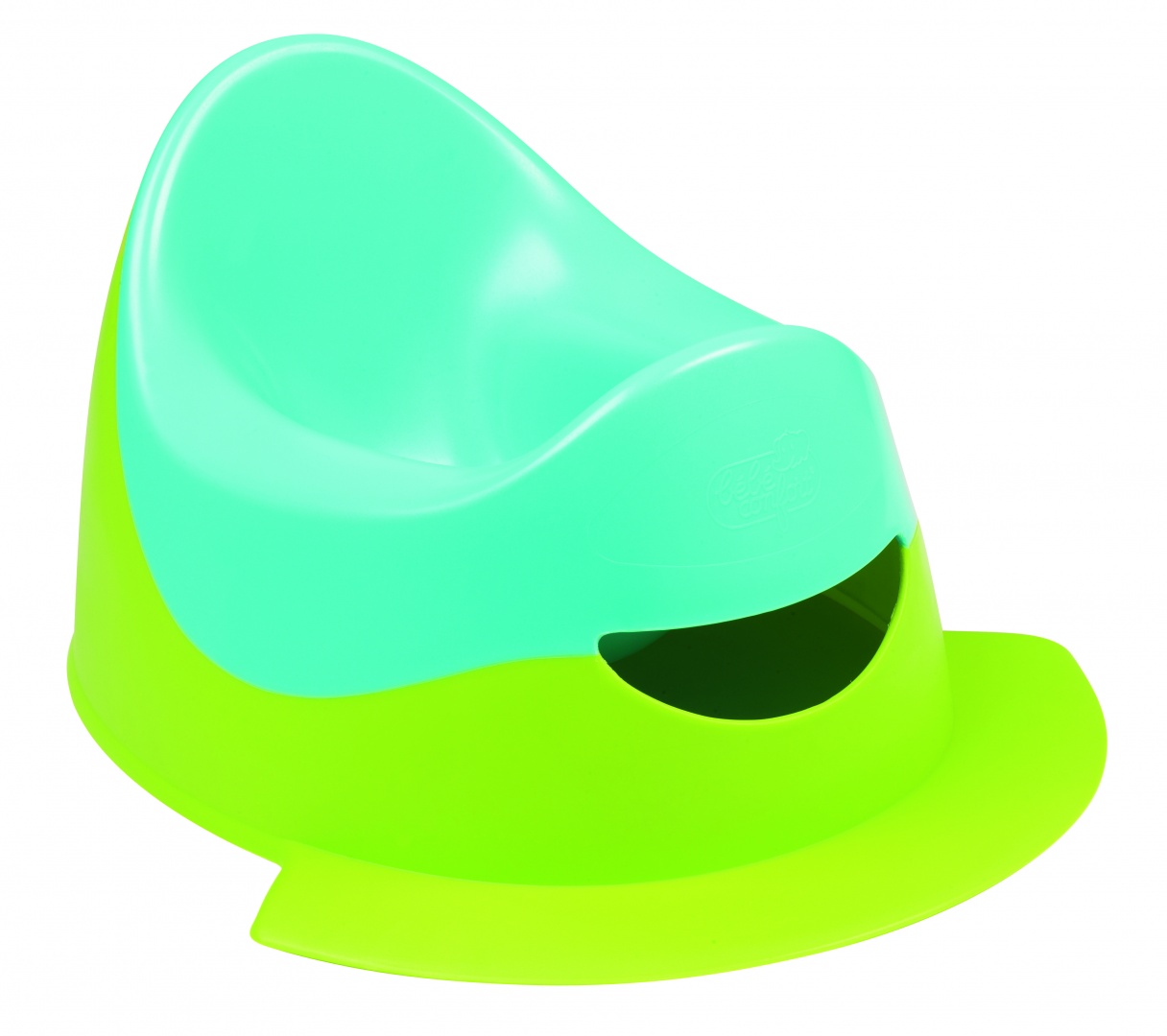 Горшок с подножкой Bebe Confort зеленый/голубой