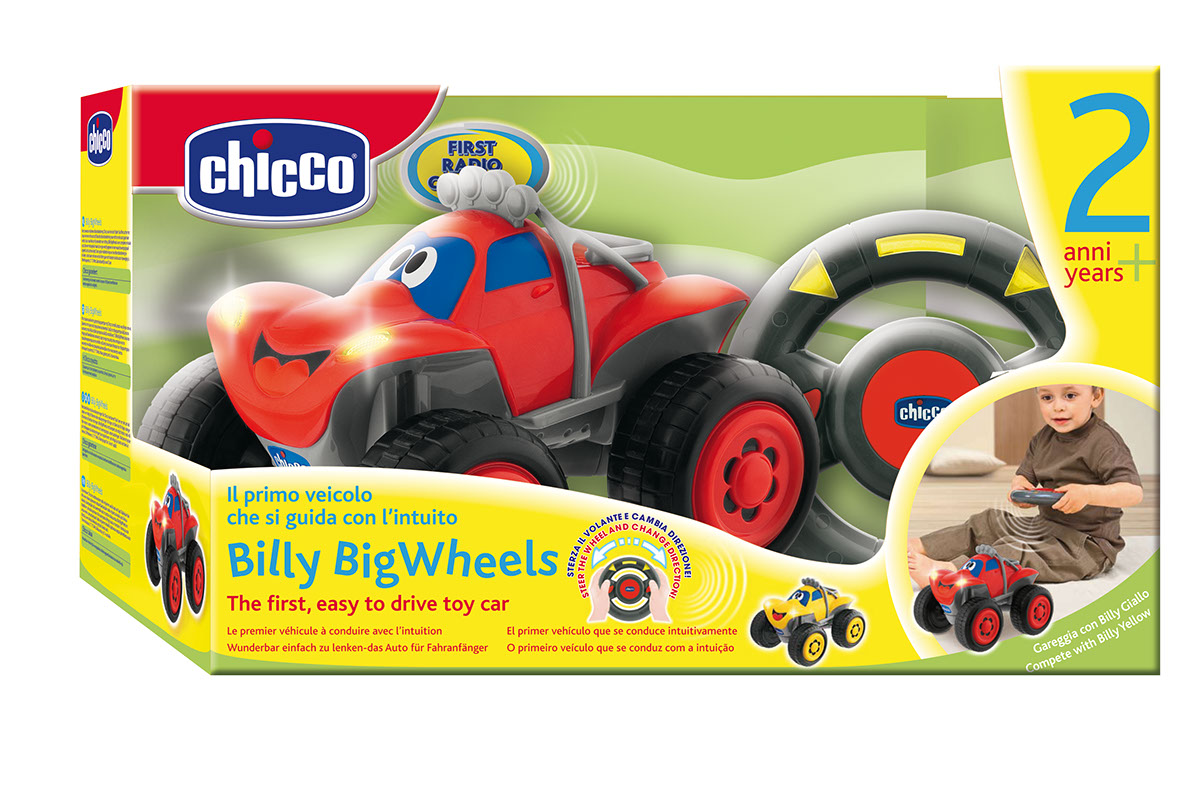 Машинка Chicco "Билли - большие колеса" красная