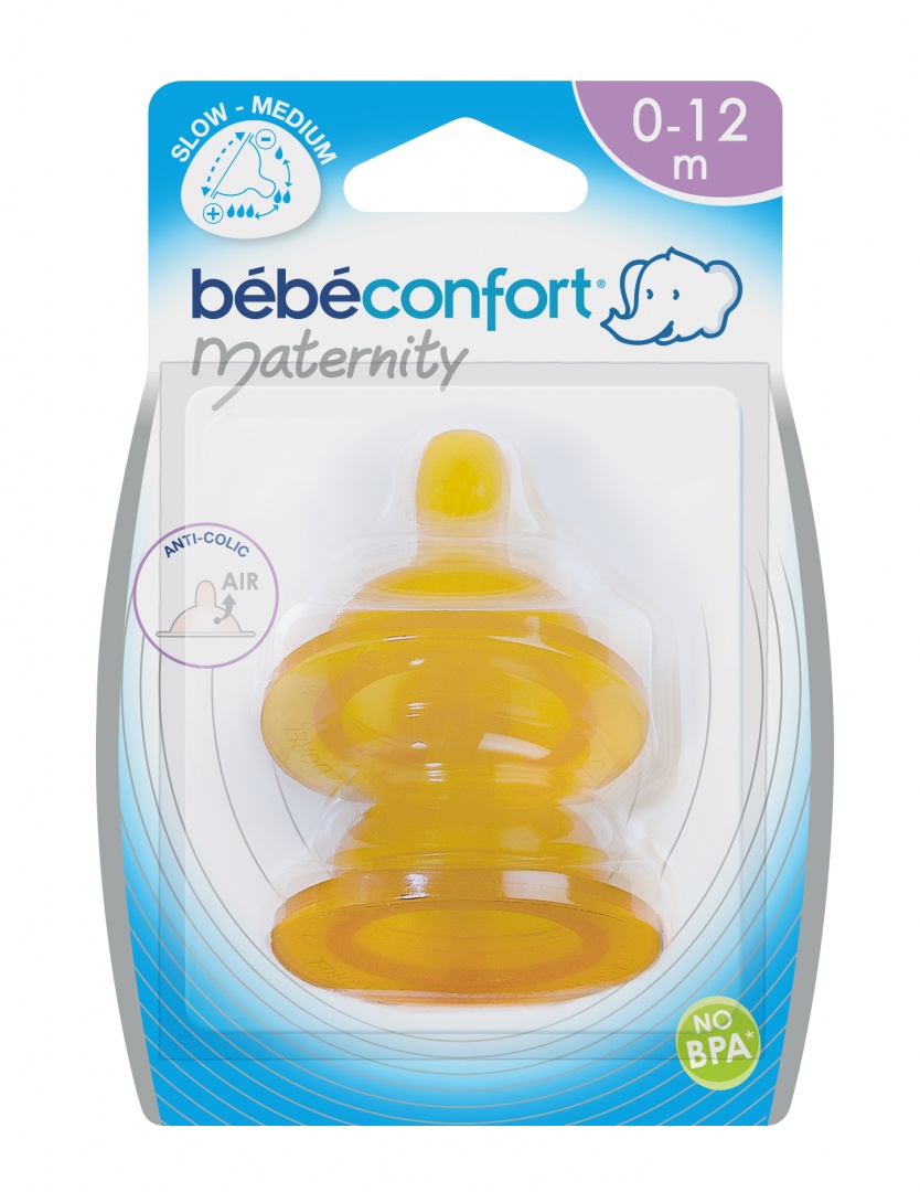 Соска Bebe Confort Maternity S2 латекс 6-24мес. 2 шт.